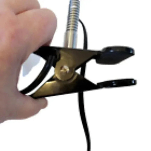 Clip-on Desk Lamp Bed Table Book Reading Gooseneck 360°Rotation Plug in - Picture 4 of 5